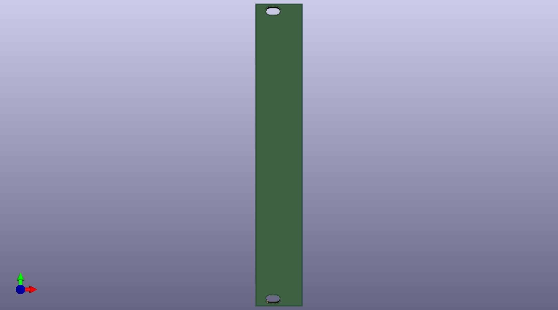 3U 4HP front panel blanking plate DIN41612