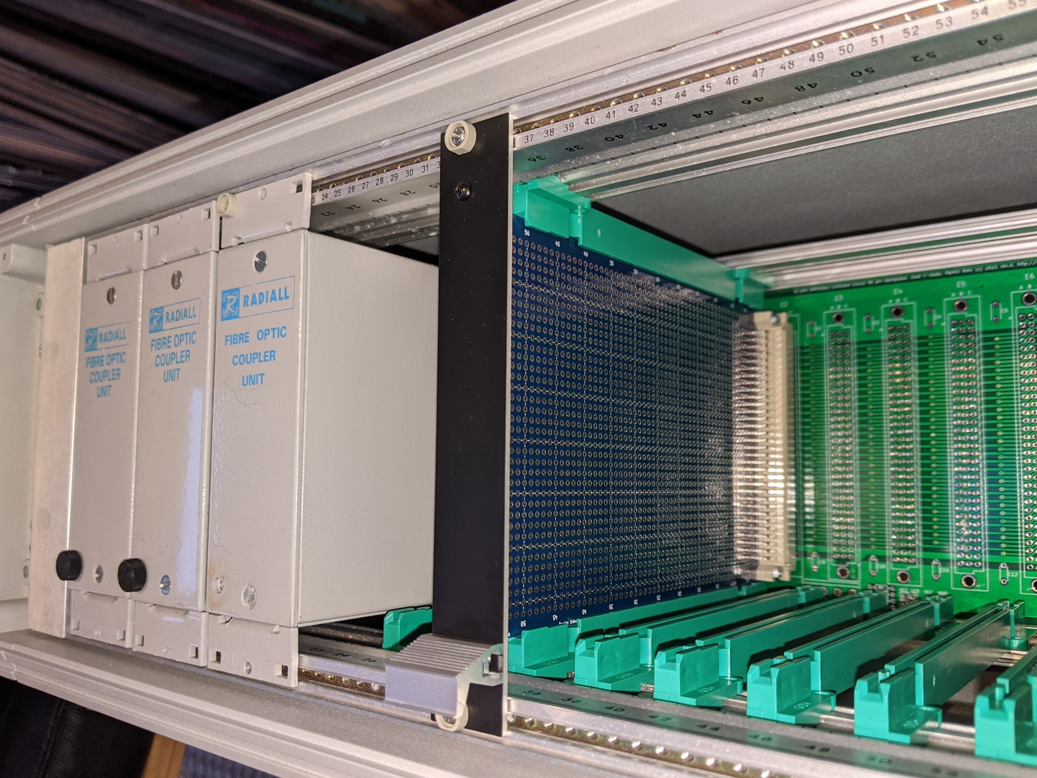 3U 4HP front panel blanking plate DIN41612 with PCB mounting hole