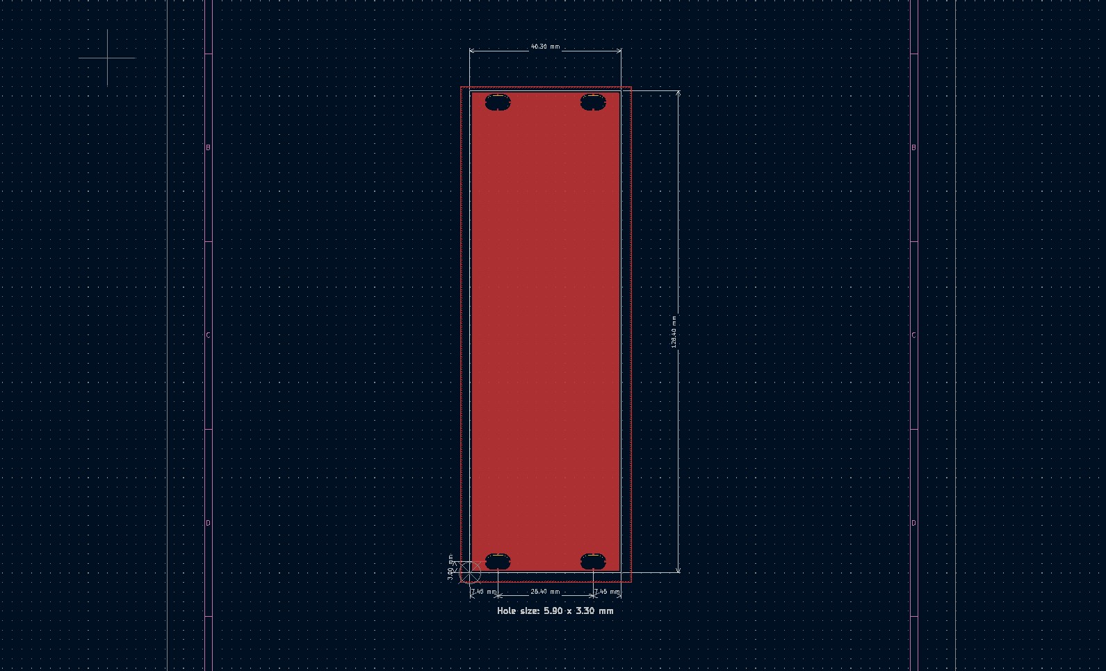 3U 8HP front panel blanking plate DIN41612
