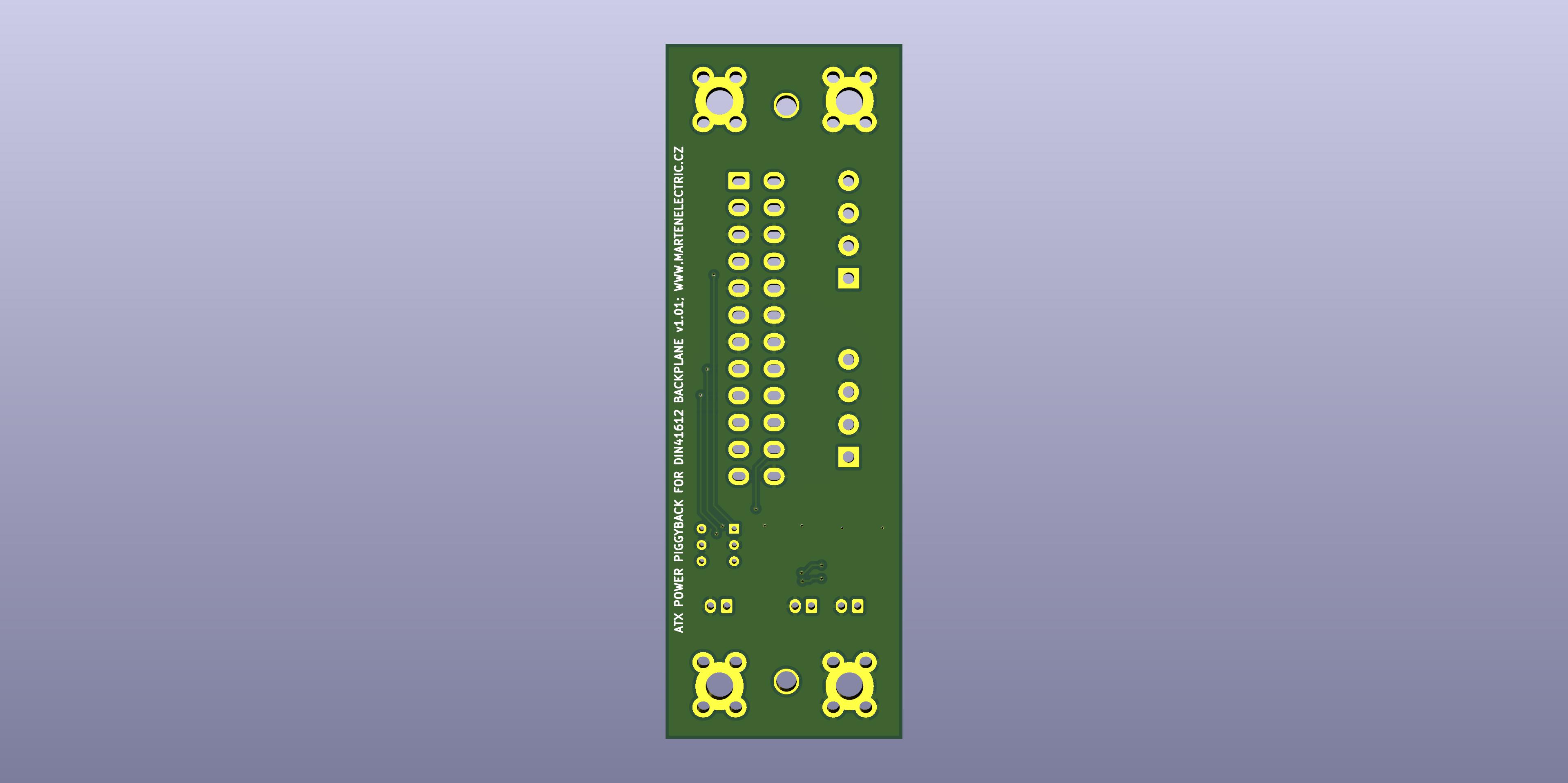 ATX PSU Piggyback for Microbus Backplane Eurocards DIN41612