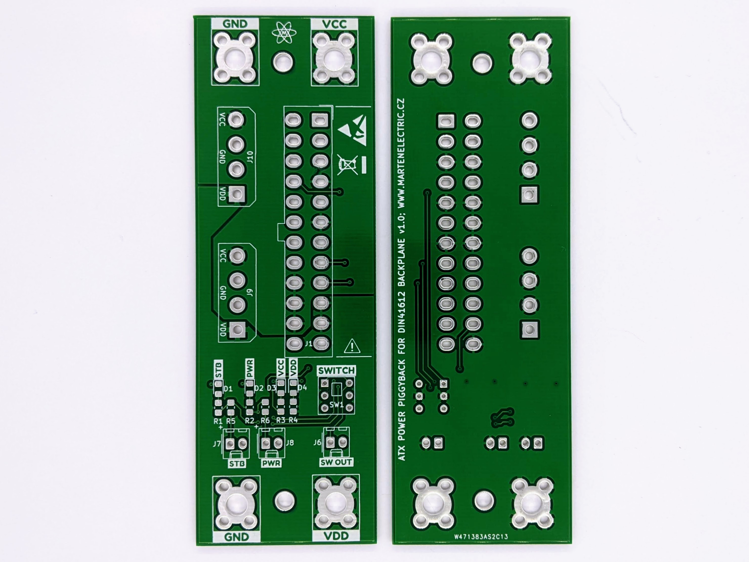 ATX PSU Piggyback for Microbus Backplane Eurocards DIN41612