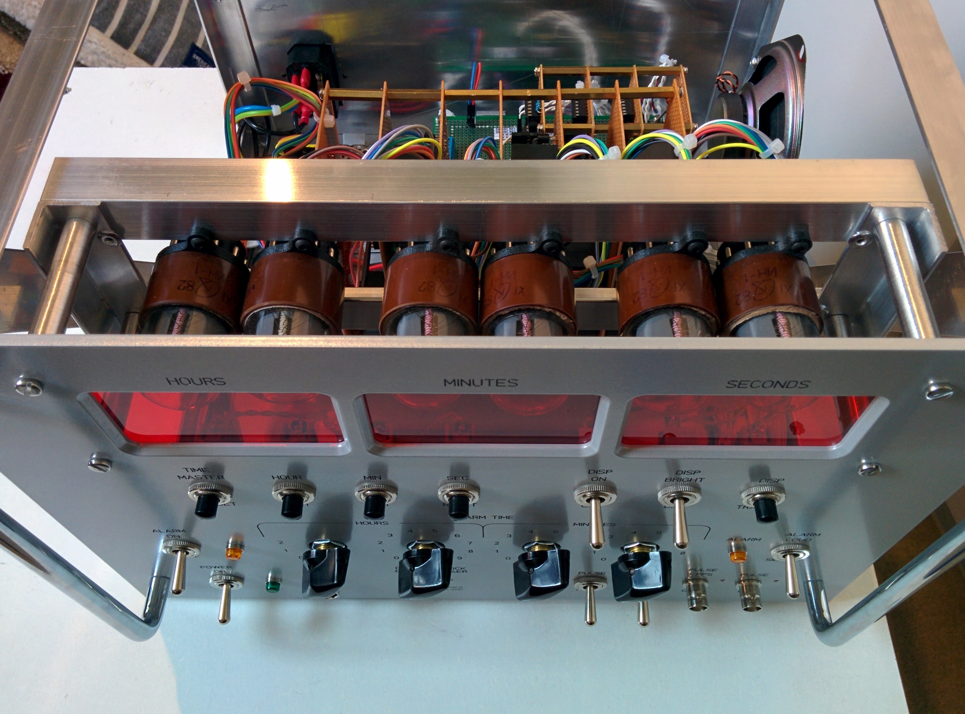 Homebrew Electromechanical Nixie Clock