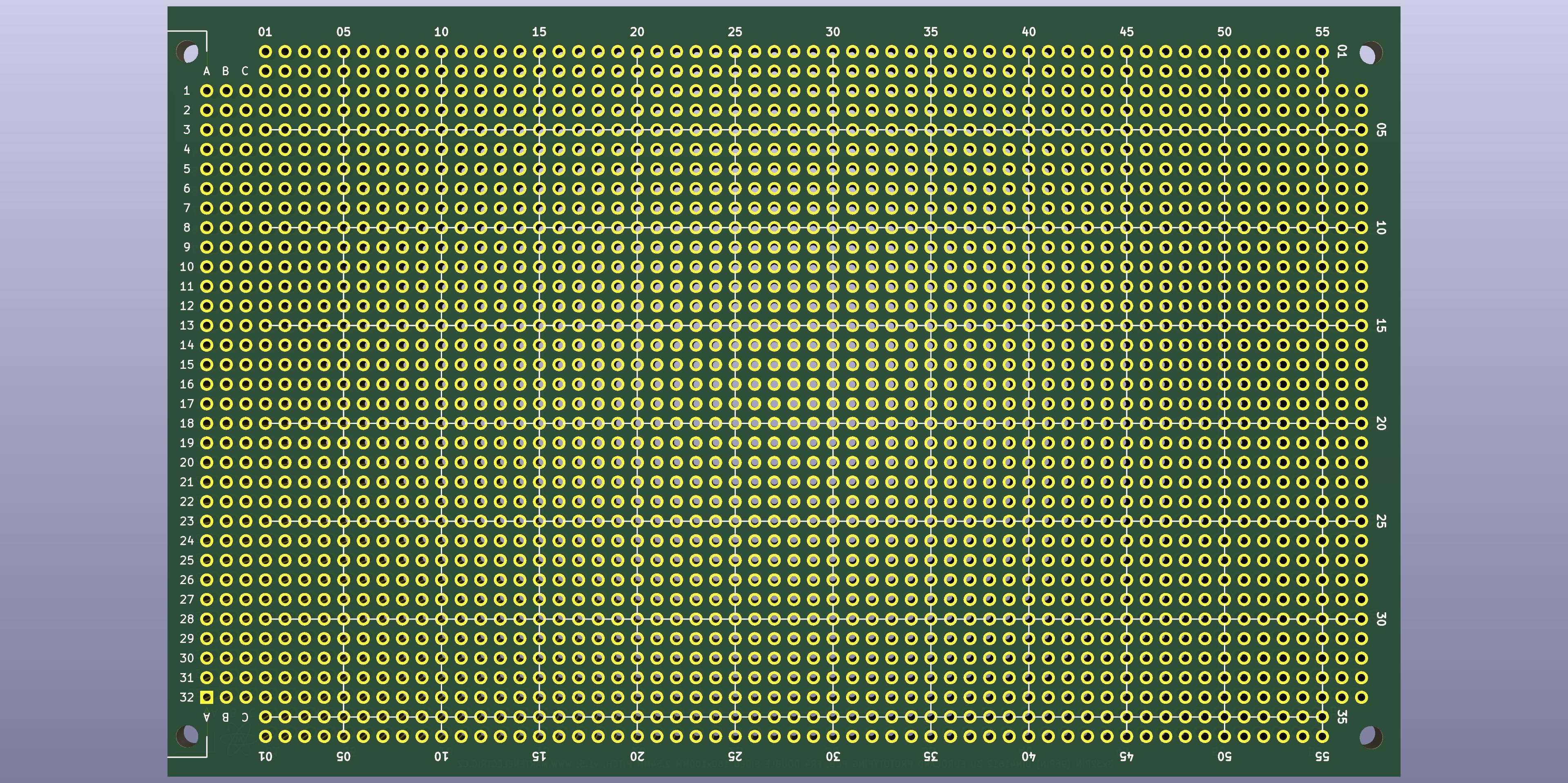Eurocard DIN41612 3U Prototyping board PCB card 160 x 100mm