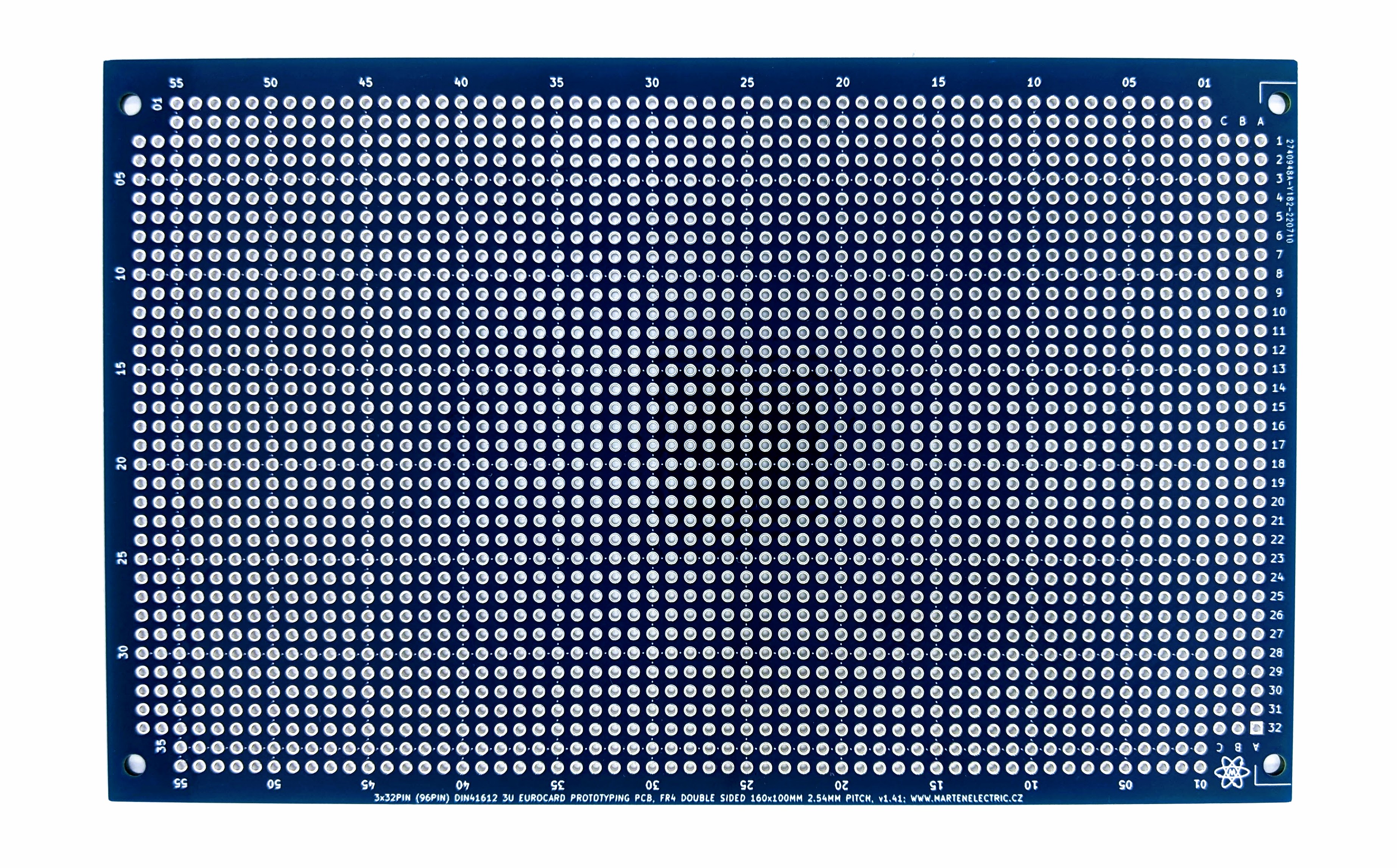 Eurocard DIN41612 3U Prototyping board PCB card 160 x 100mm