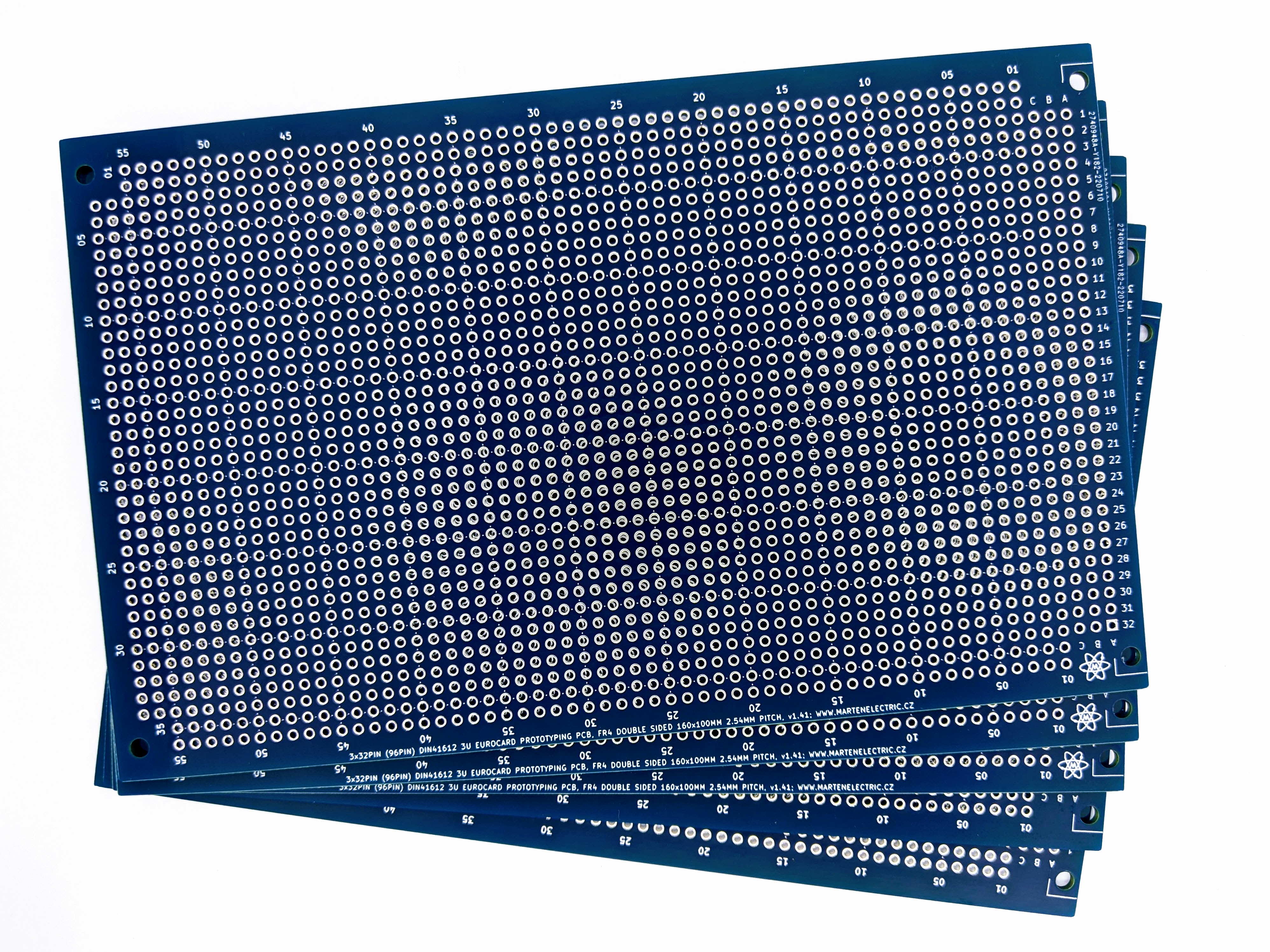 Eurocard DIN41612 3U Prototyping board PCB card 160 x 100mm