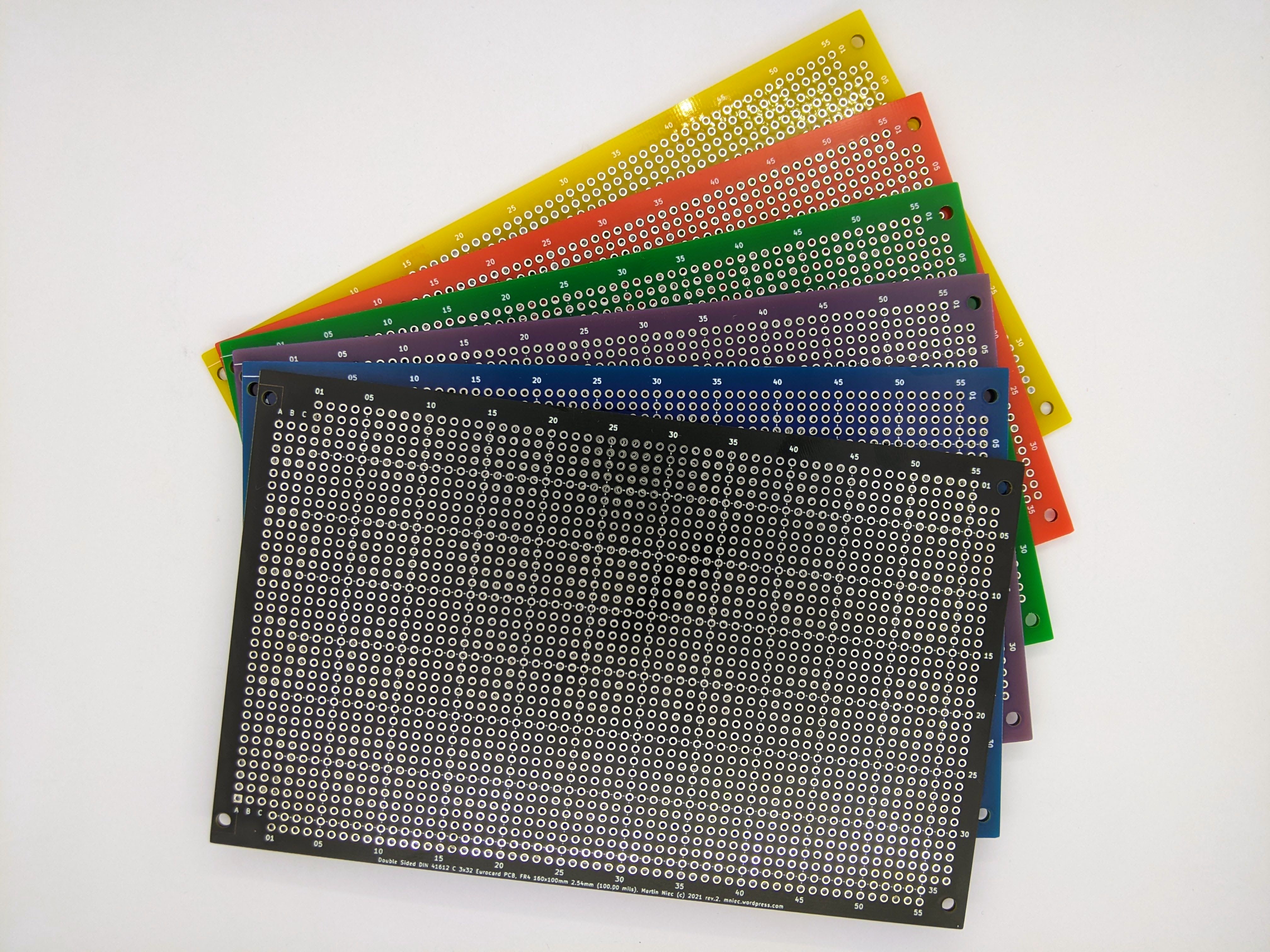 Eurocard DIN41612 3U Prototyping board PCB card 160 x 100mm