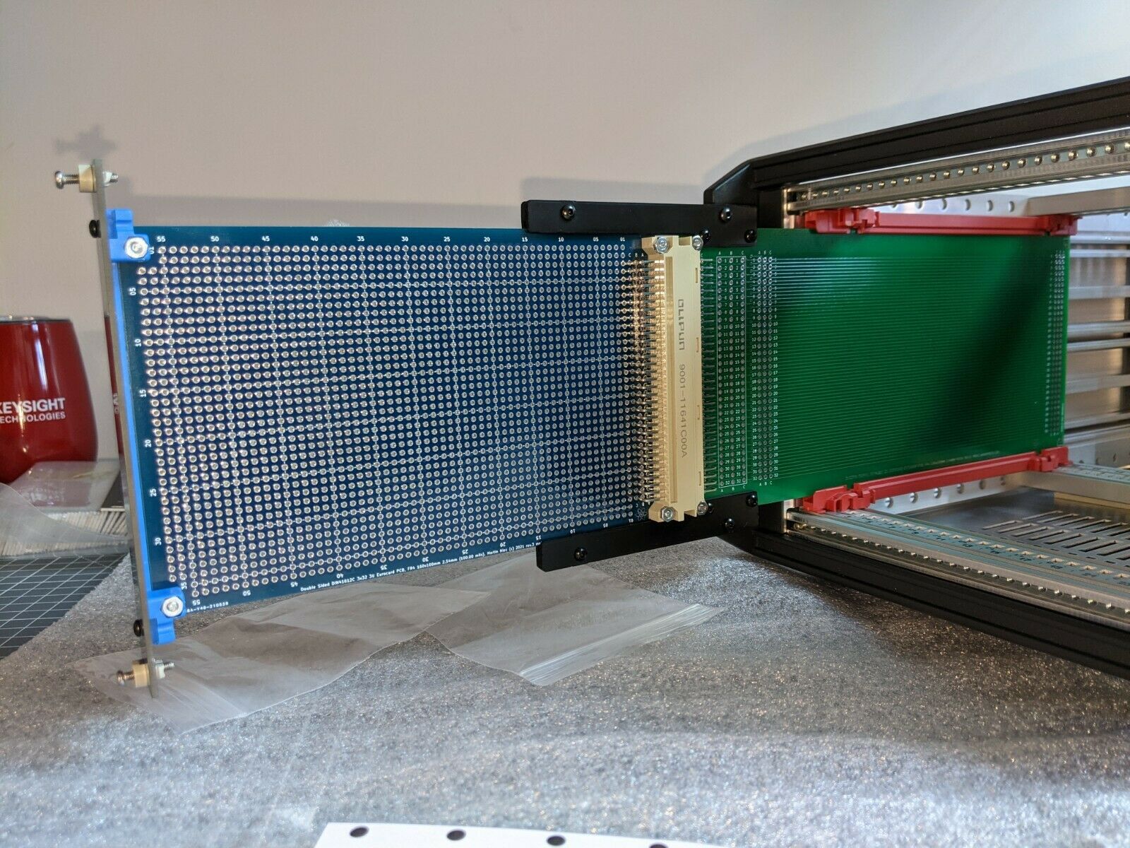 Eurocard DIN41612 3U Prototyping board PCB card 160 x 100mm