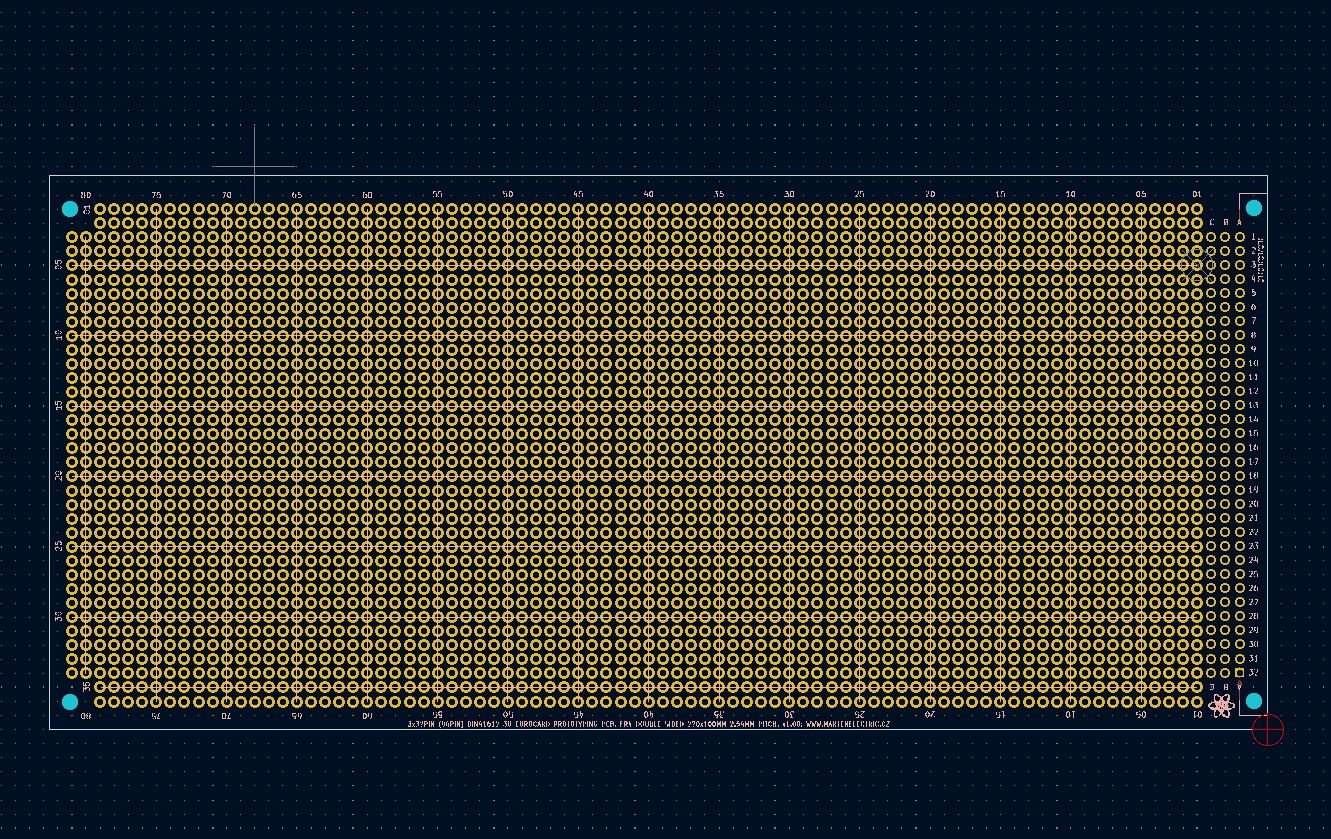 Eurocard DIN41612 3U Prototyping board PCB card 220 x 100mm