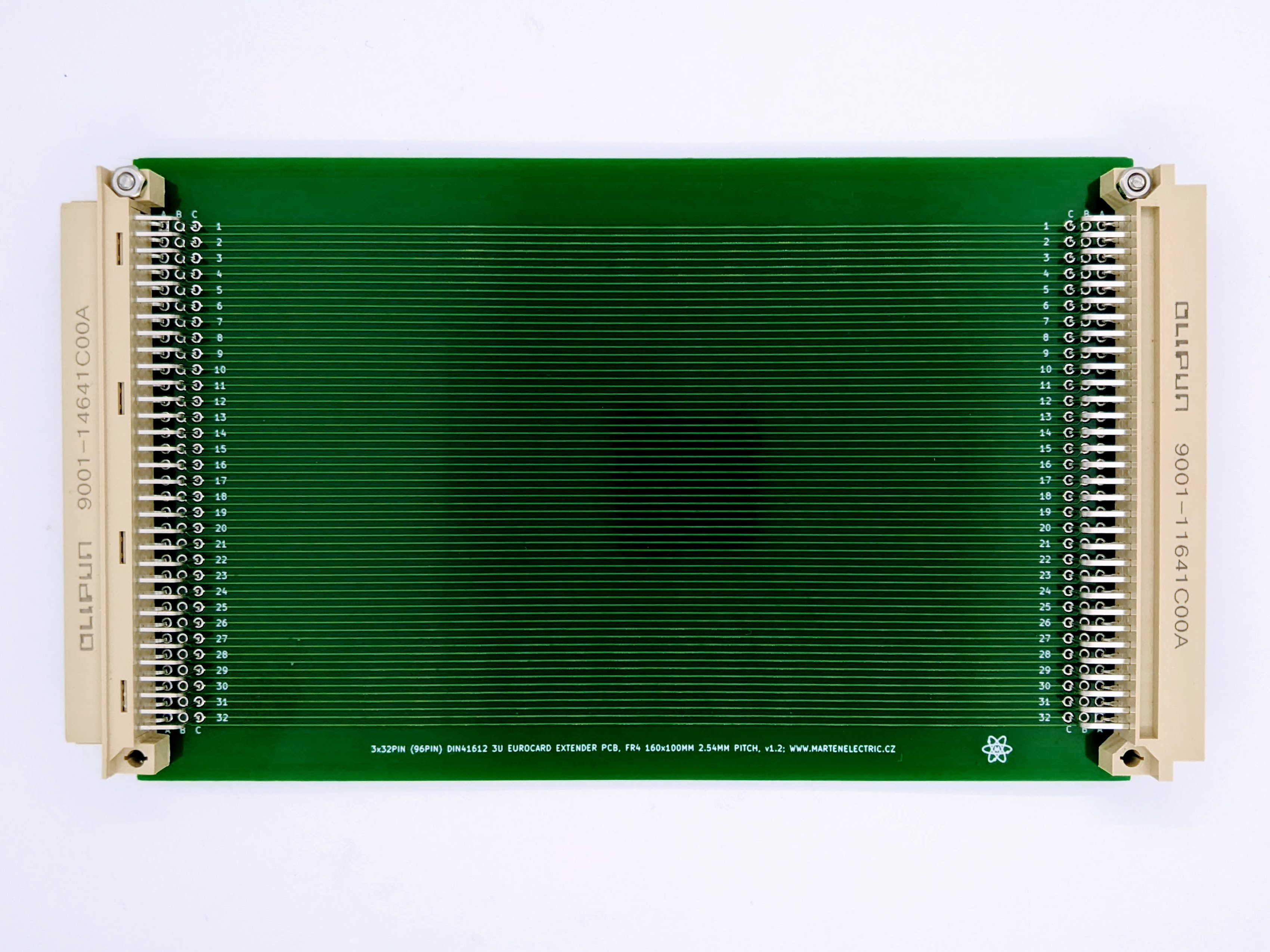 Eurocard DIN41612 3U riser extender PCB card 160mm