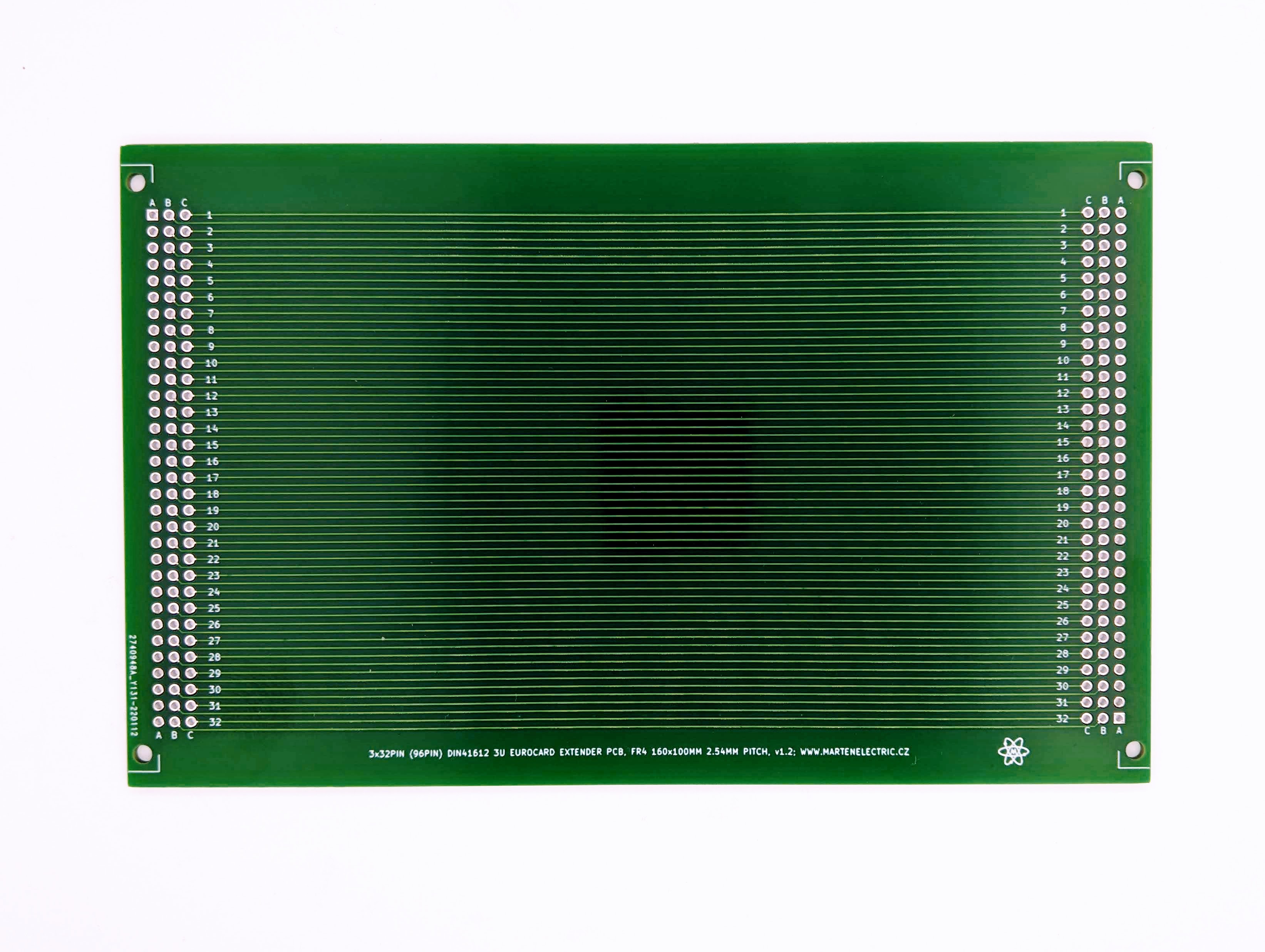 Eurocard DIN41612 3U riser extender PCB card 160mm