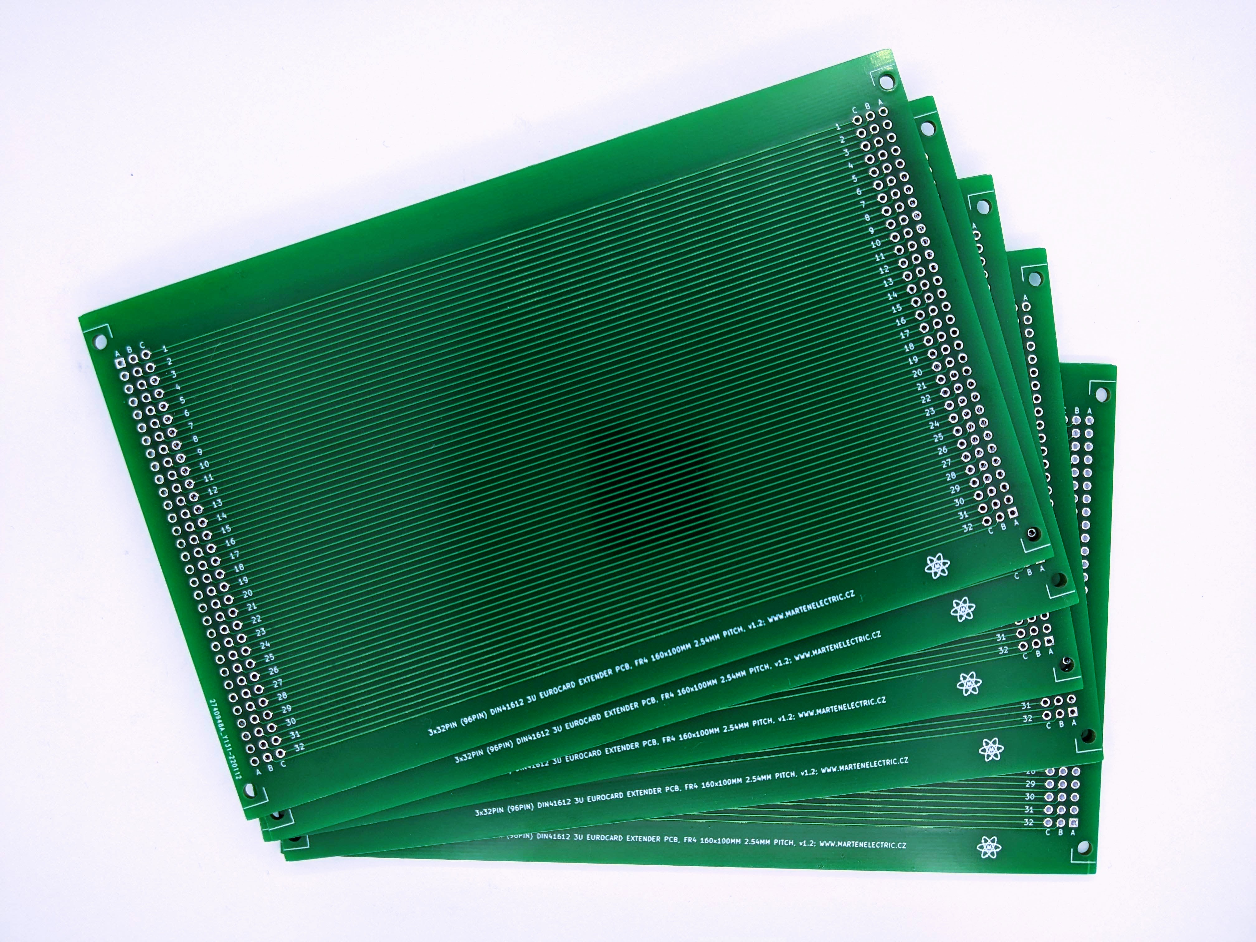 Eurocard DIN41612 3U riser extender PCB card 160mm